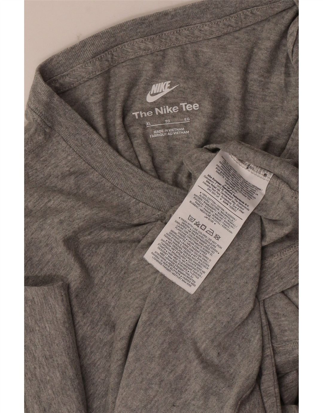 Tricou pentru bărbați Nike Top XL bumbac cu pete gri