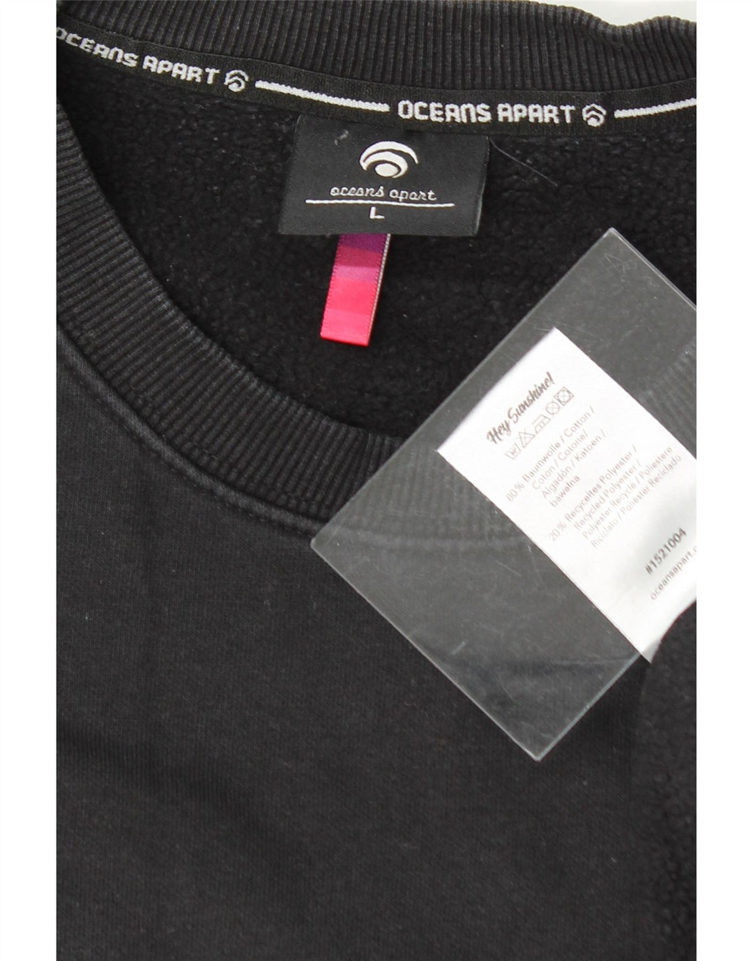 OCEANSAPART Mens Graphic Sweatshirt Jumper Large Black Cotton Vintage Oceansapart and Second-Hand Oceansapart from Messina Hembry 