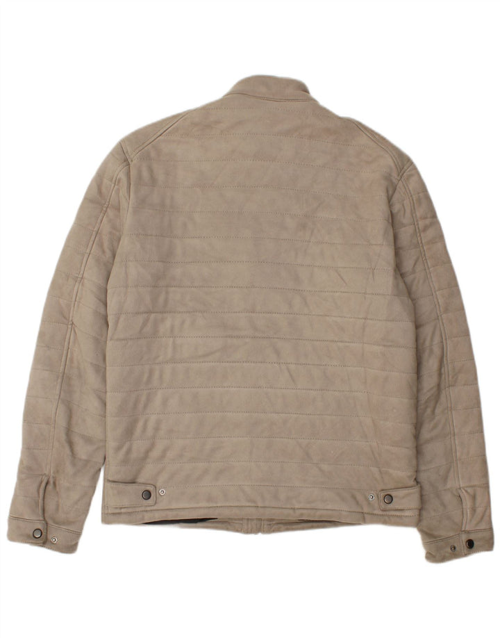 Bomber pentru bărbați Zara UK 38 Medium Bej Poliester