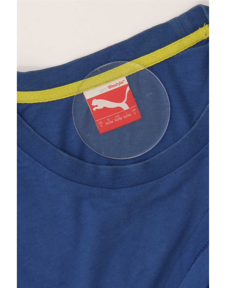 Tricou grafic Puma pentru bărbați Top Large Blue