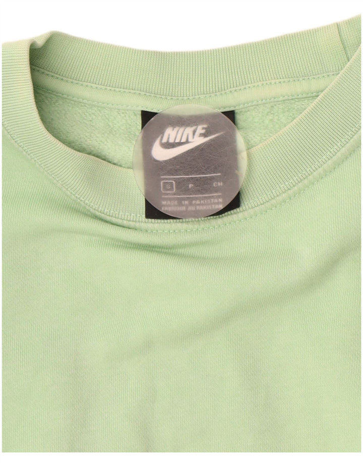 Pulover supradimensionat pentru femei NIKE UK 10 Bumbac verde mic
