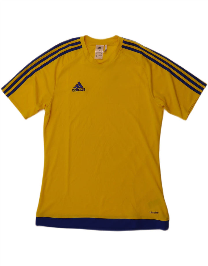 Tricou ADIDAS Climalite pentru bărbați Top Medium Galben Poliester