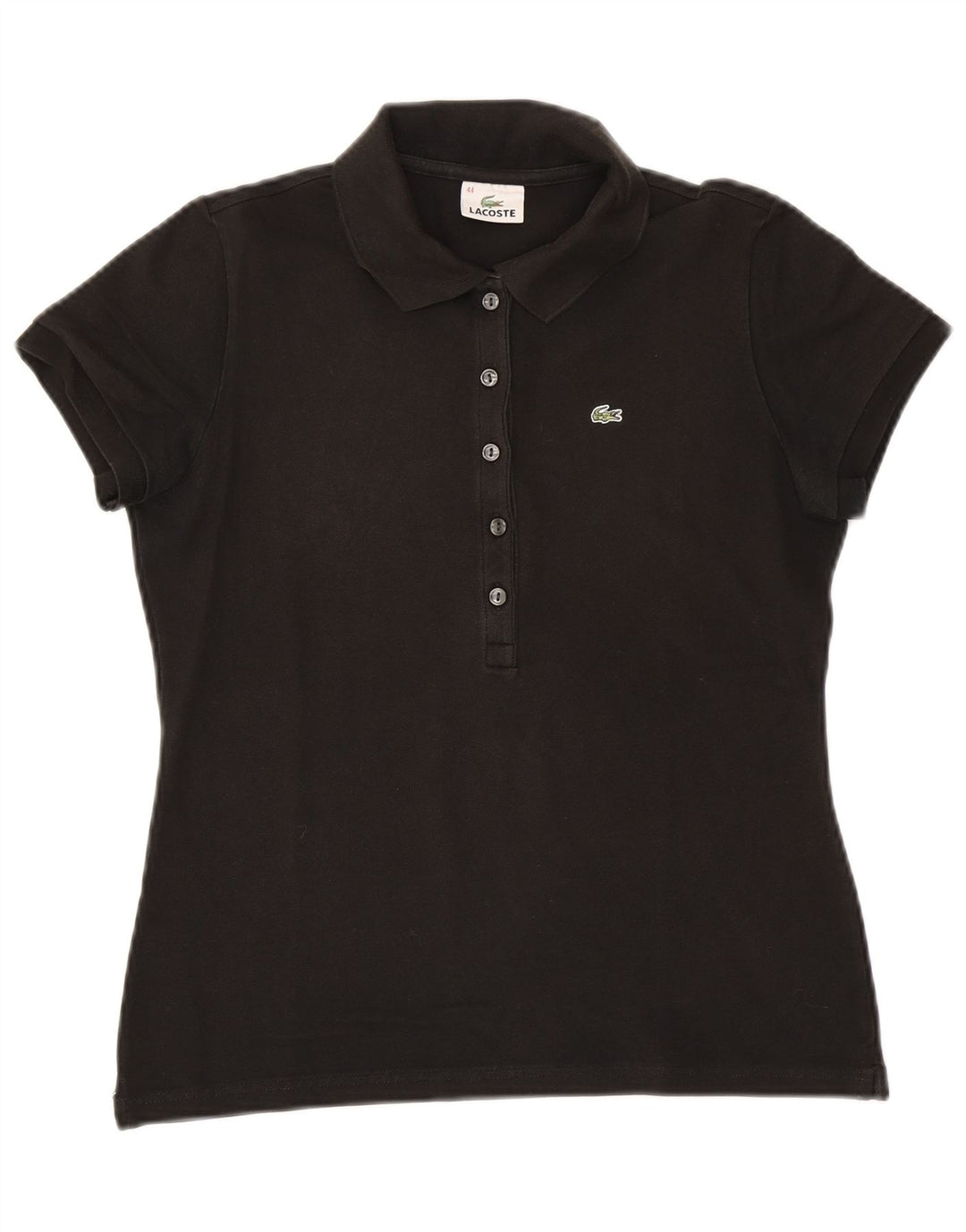 Tricou polo Lacoste pentru femei Mărimea 44, mare, negru, bumbac