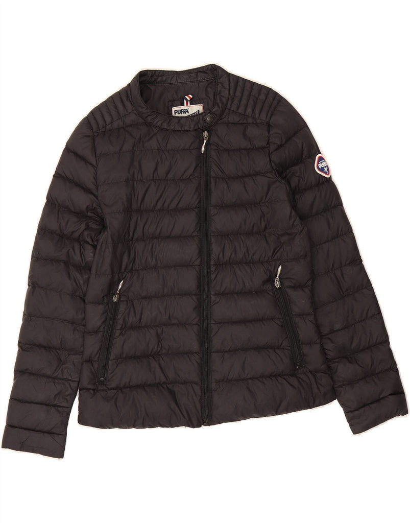 PUFFA Womens Padded Jacket UK 10 Small Black Polyester Vintage Puffa and Second-Hand Puffa from Messina Hembry 