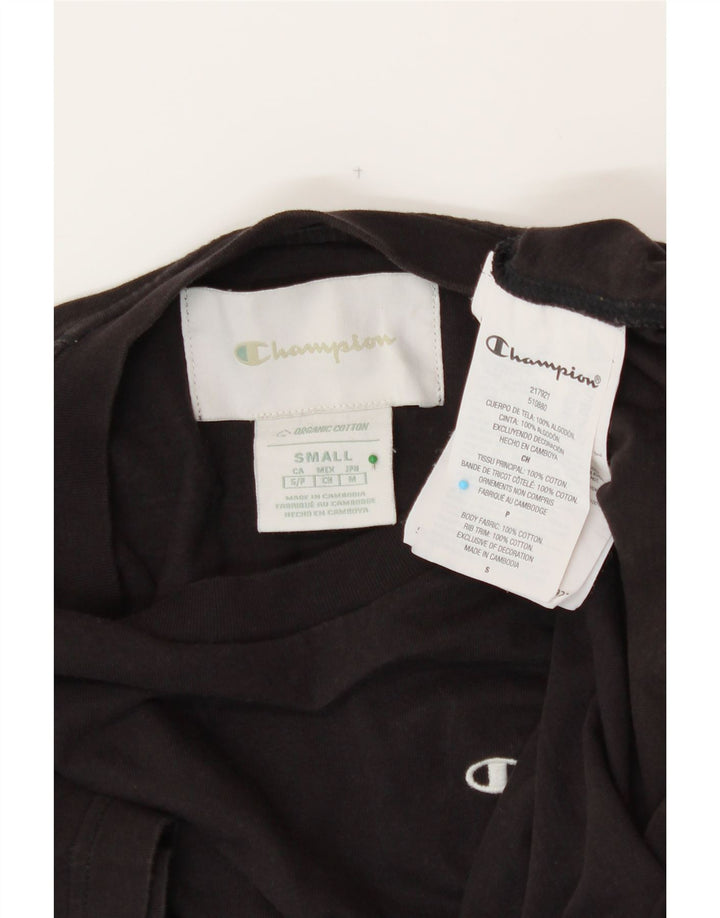CHAMPION Mens T-Shirt Top Small Black Cotton Vintage Champion and Second-Hand Champion from Messina Hembry 
