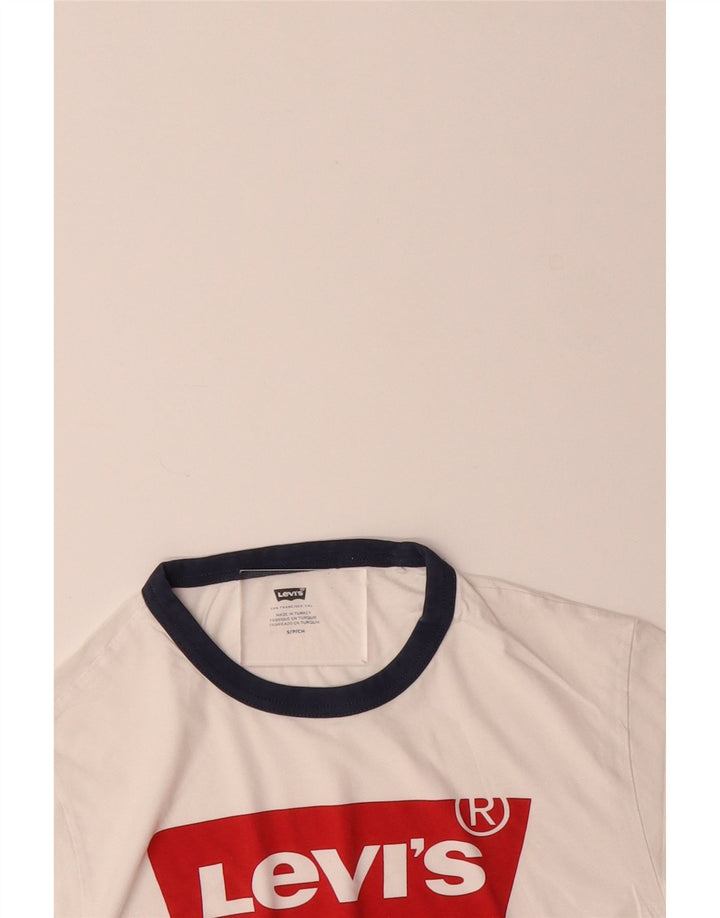 LEVI'S Mens Graphic T-Shirt Top Small White