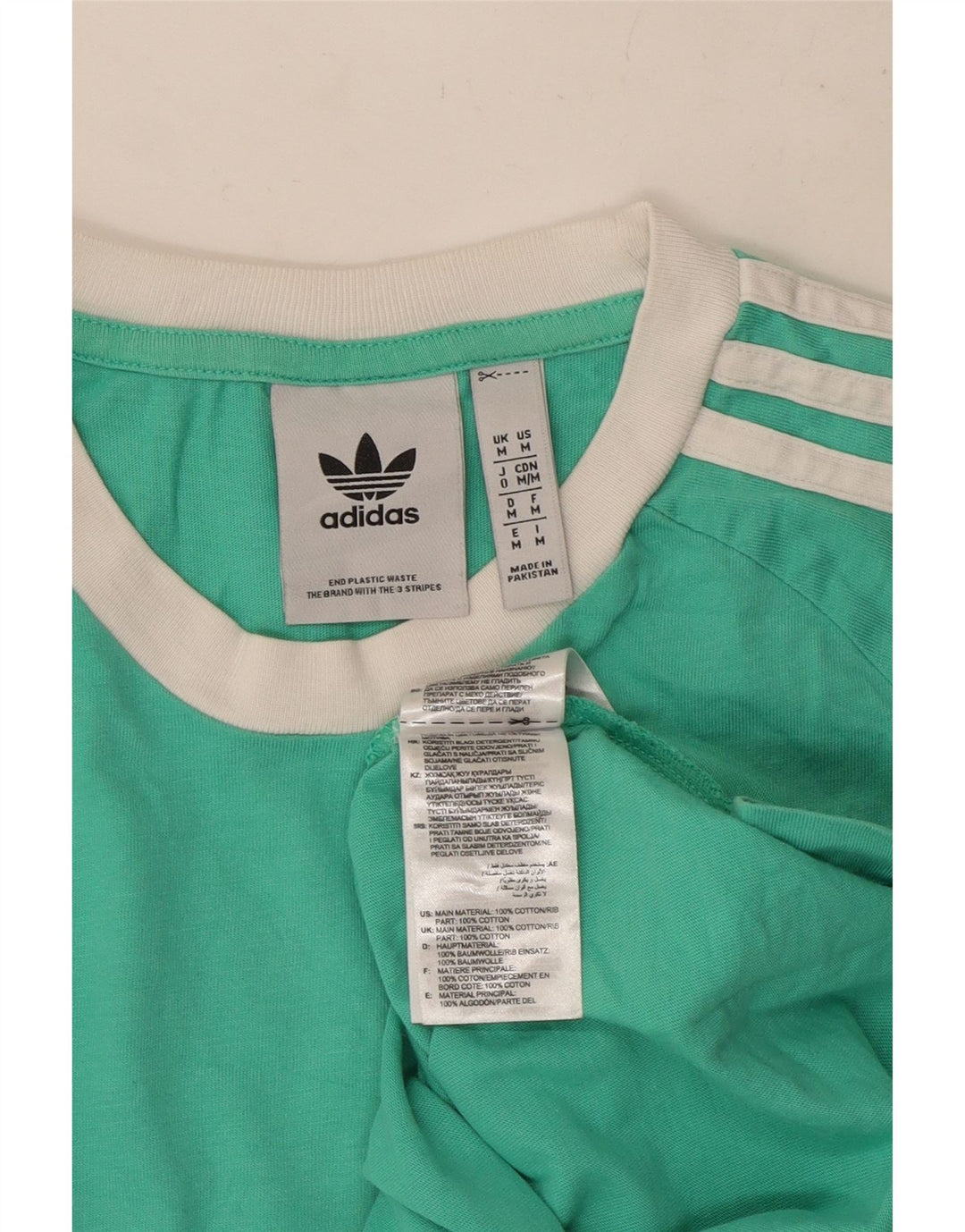 Tricou pentru bărbați Adidas Top Medium Turcoaz Bumbac