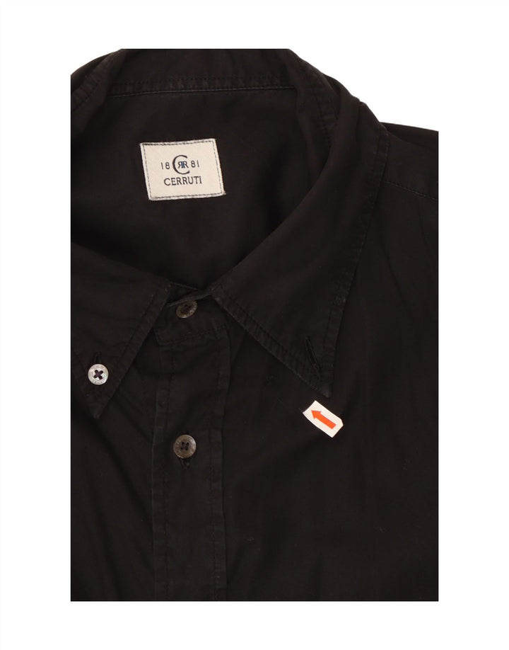 Cămașă grafică pentru bărbați CERRUTI 1881 XL Negru