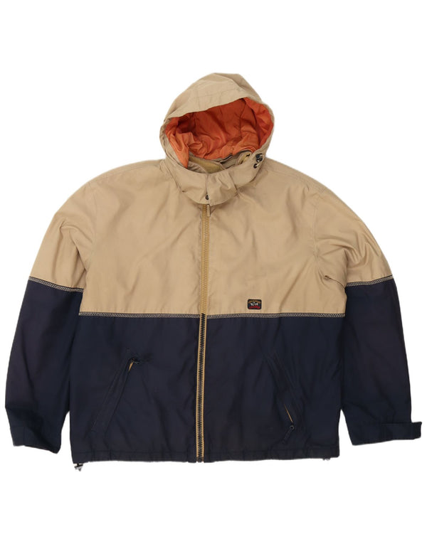 Paul & Shark jachetă pentru bărbați pentru iahting, UK 44 2XL, bej, bloc de culoare
