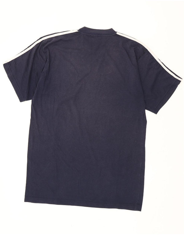 Tricou pentru bărbați Adidas Top UK 42/44 Mare Bumbac bleumarin