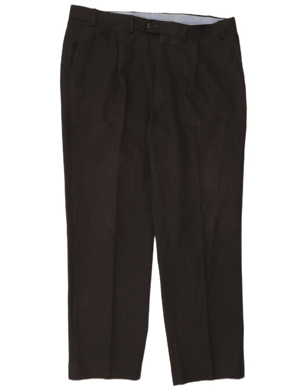 Marks & Spencer Pantaloni drepți pentru bărbați L38 L31 Poliester gri