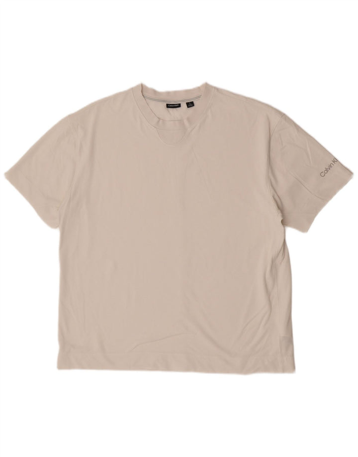 Tricou Calvin Klein pentru bărbați Top mare din bumbac alb