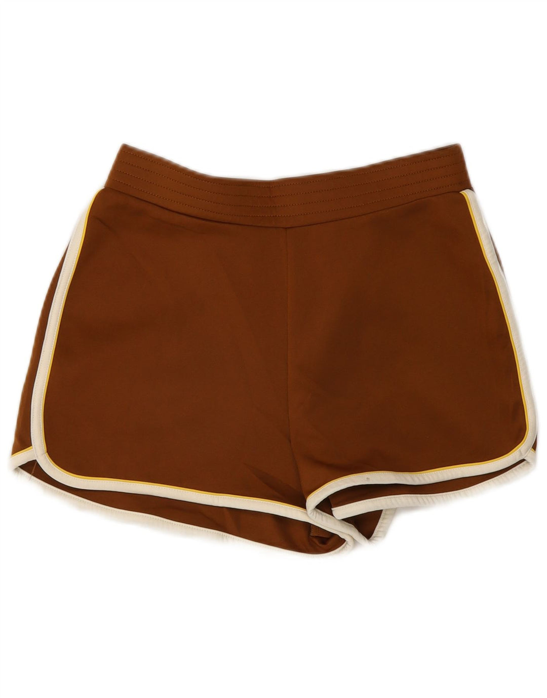 Pantaloni scurți sport pentru femei Zara, cu tăiere relaxată, UK 14 Poliester maro mediu