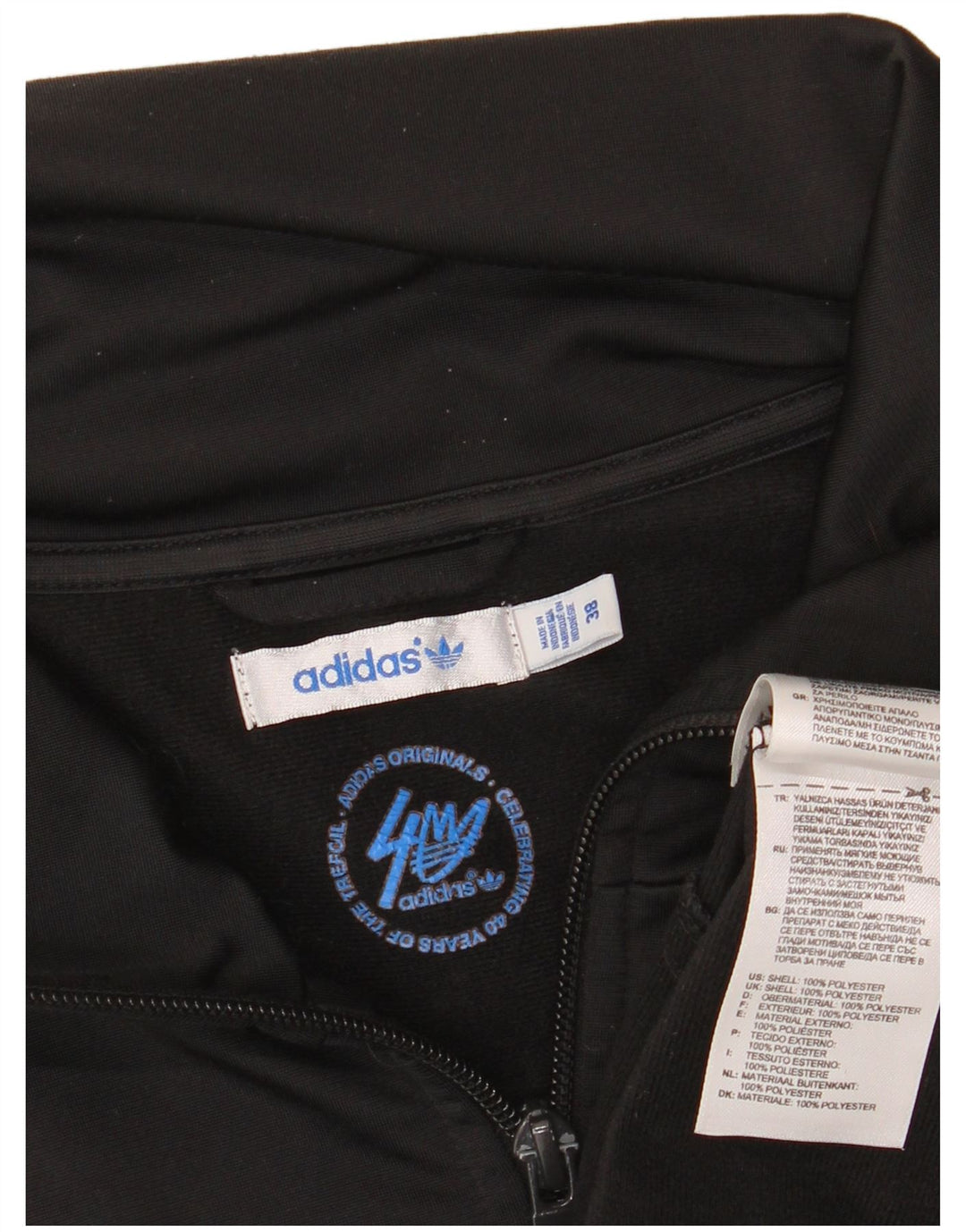 Jachetă de trening pentru femei ADIDAS EU 38 Poliester mediu negru