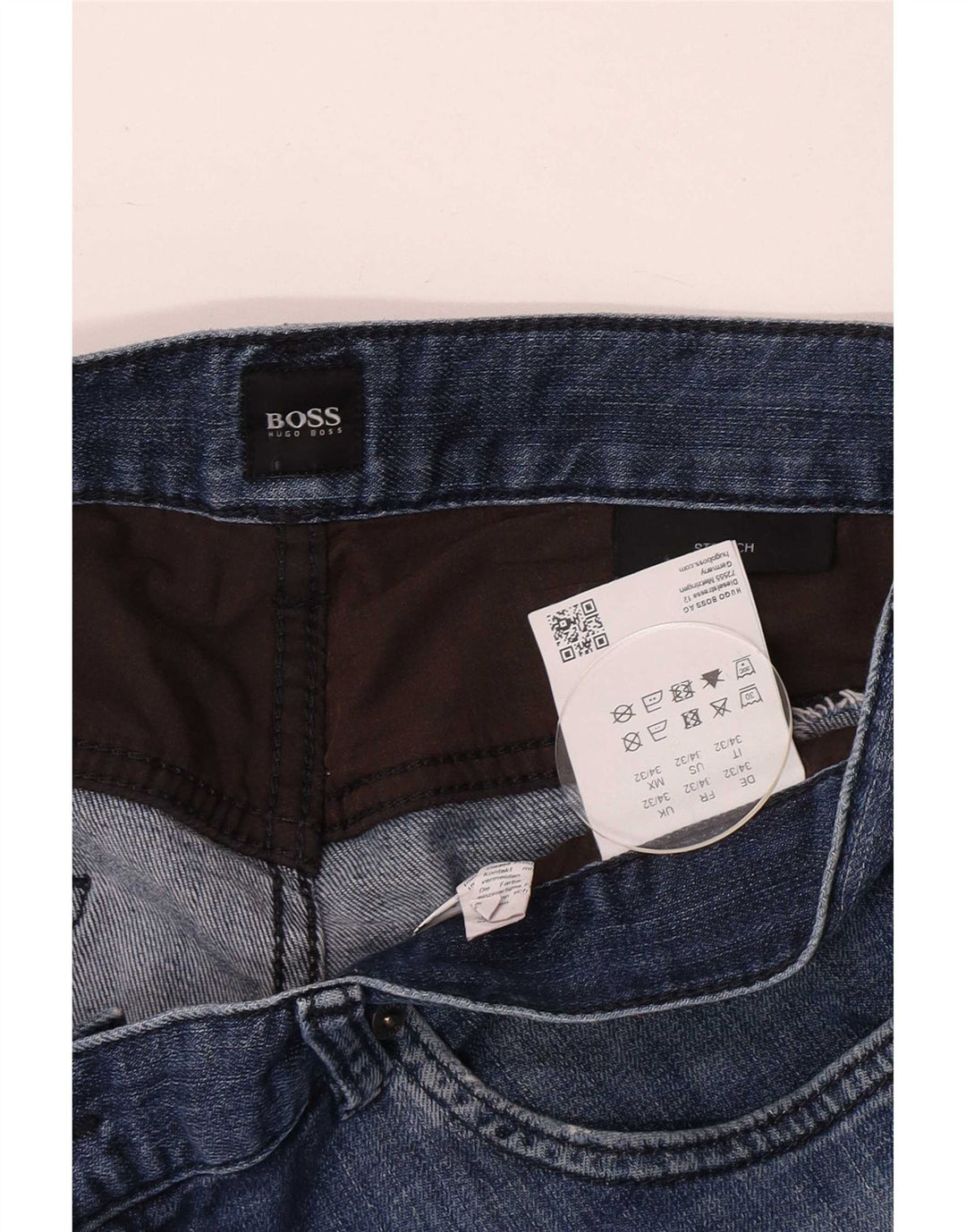 Blugi pentru bărbați Hugo Boss Stretch Slim W34 L32 Bumbac albastru