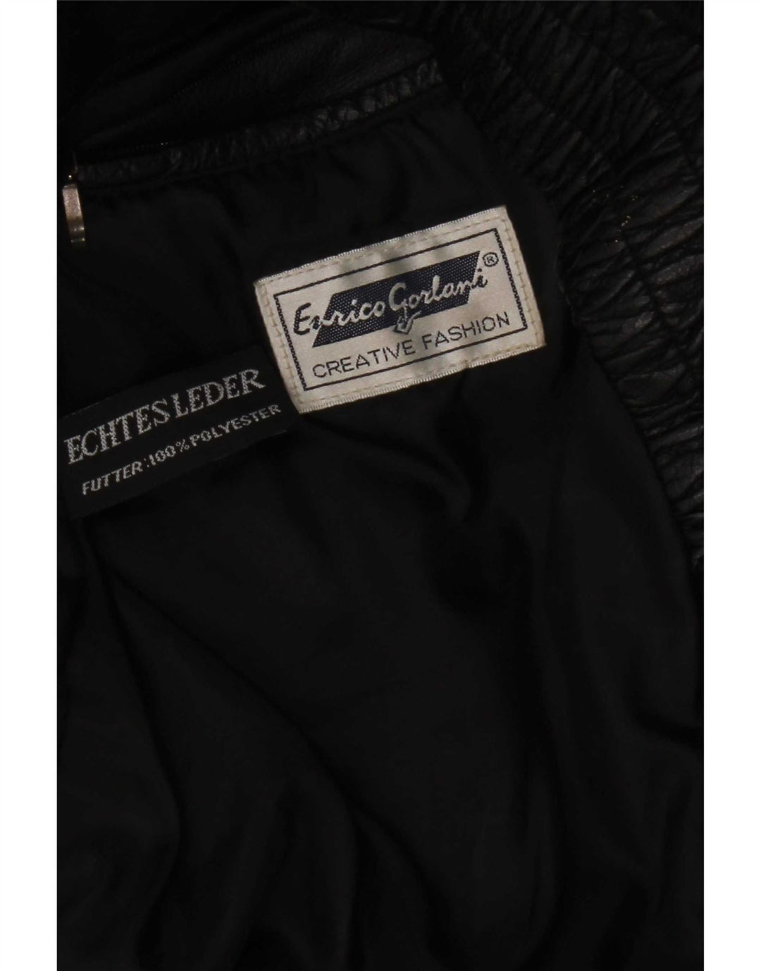 Enrico Gorlani Gilet din piele pentru femei UK 38 Medium Black