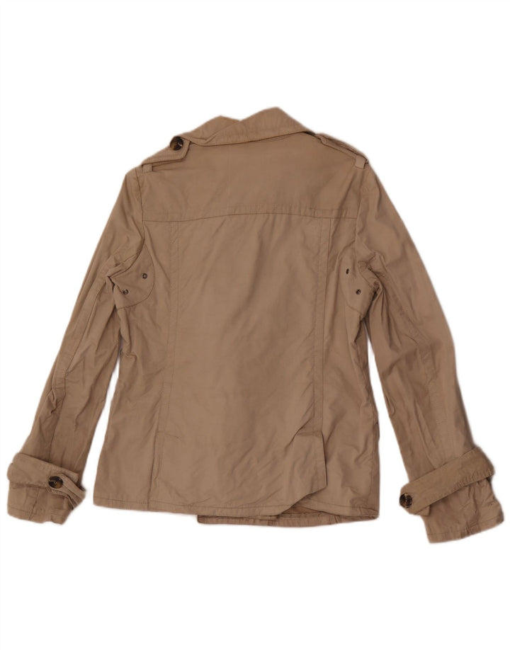 Trenci pentru femei Massimo Dutti, scurt, dublu, UK 14 Bej mediu