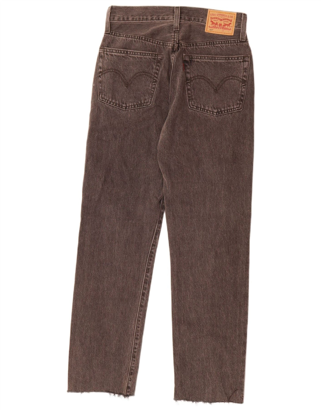 Blugi drepti pentru femei Levi's 501 W25 L28 bumbac gri