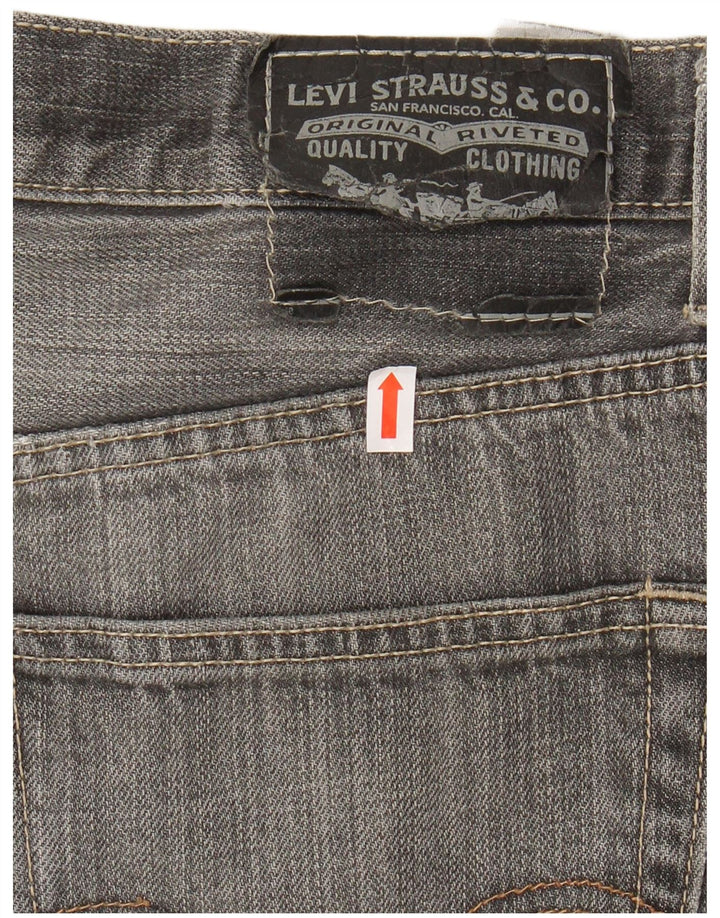 LEVI'S Blugi 505 drepti pentru bărbați W33 L30 bumbac gri