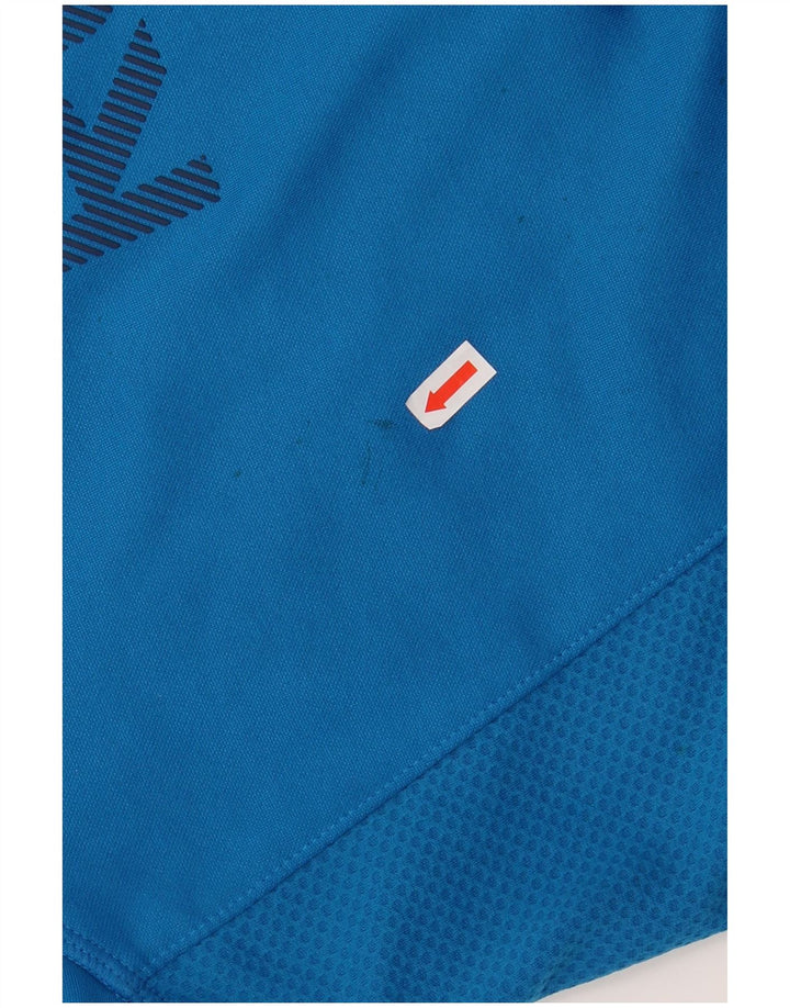 Pulover cu glugă grafic REEBOK pentru bărbați XL, poliester, albastru
