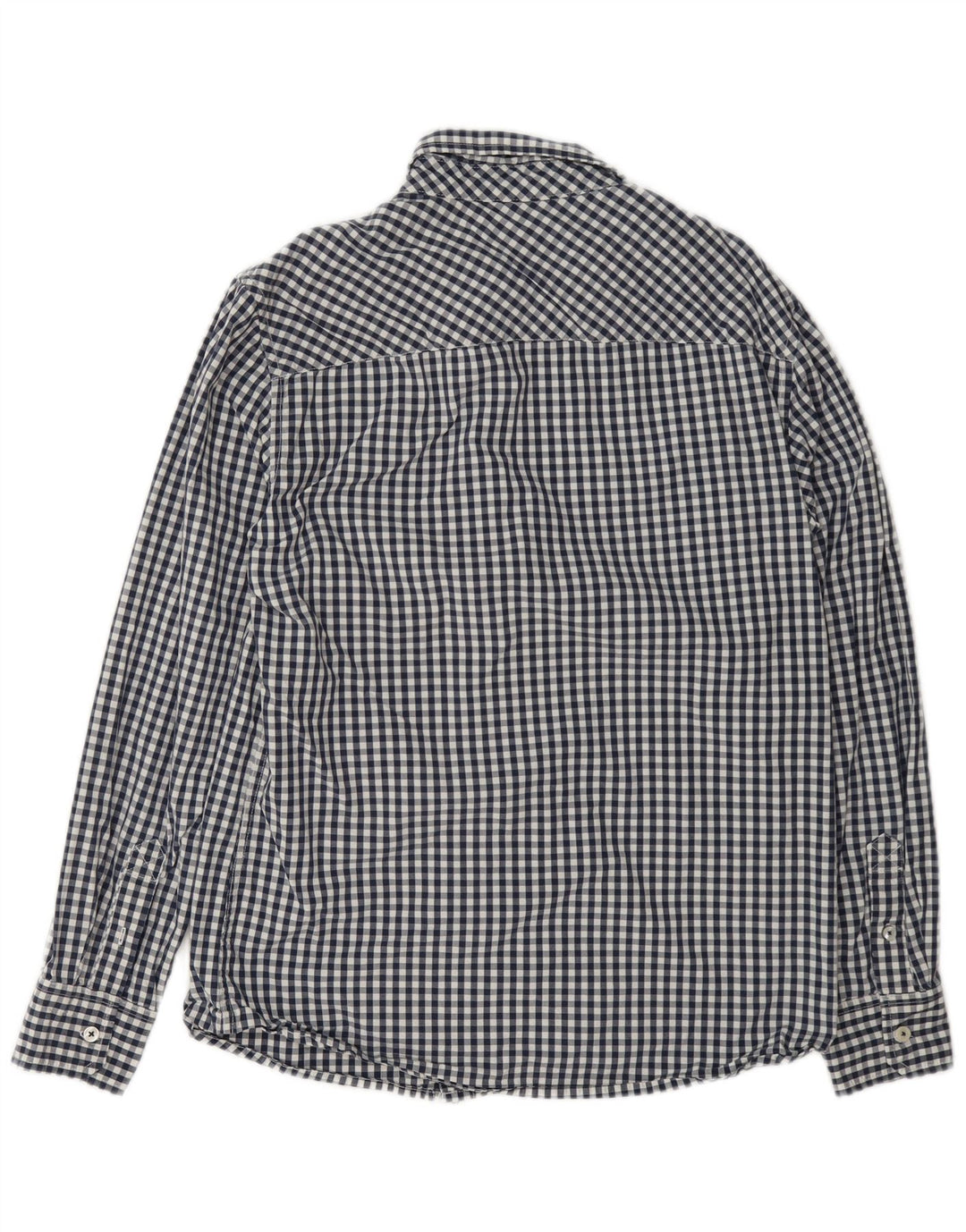 Cămașă pentru bărbați Mustang Slim Fit Bumbac Vichy, albastru bleumarin mediu