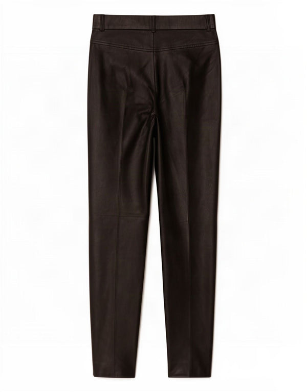 Pantaloni skinny din piele artificială pentru femei Zara Mediu L28 L29 Poliuretan negru