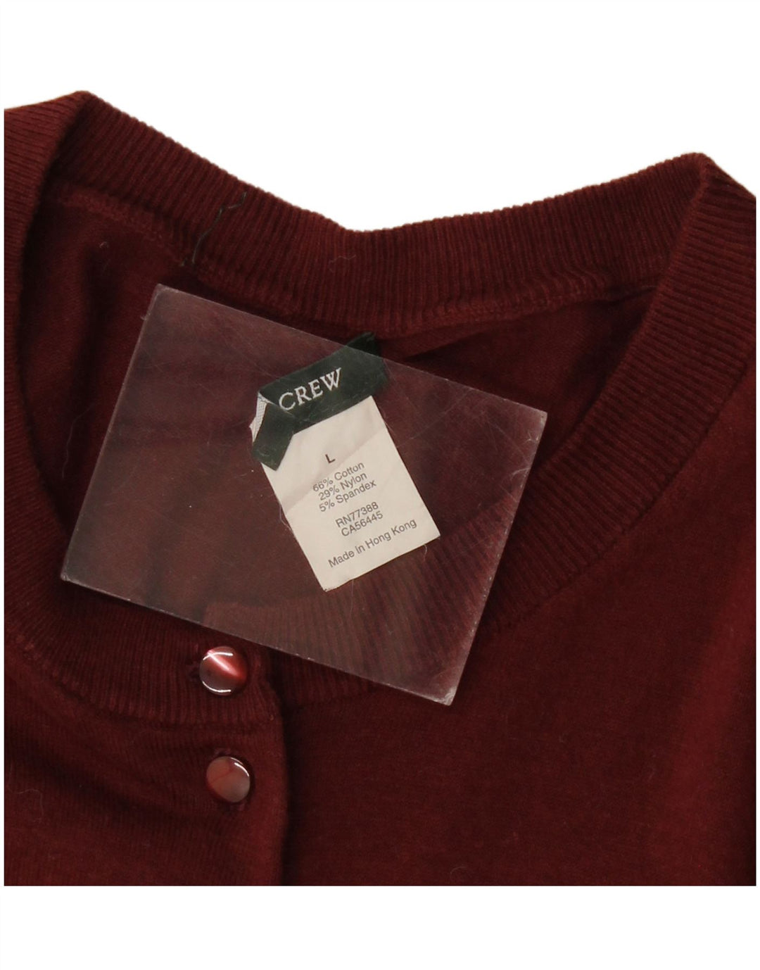 Pulover cardigan pentru femei J. Crew UK 16 mare bumbac burgundy
