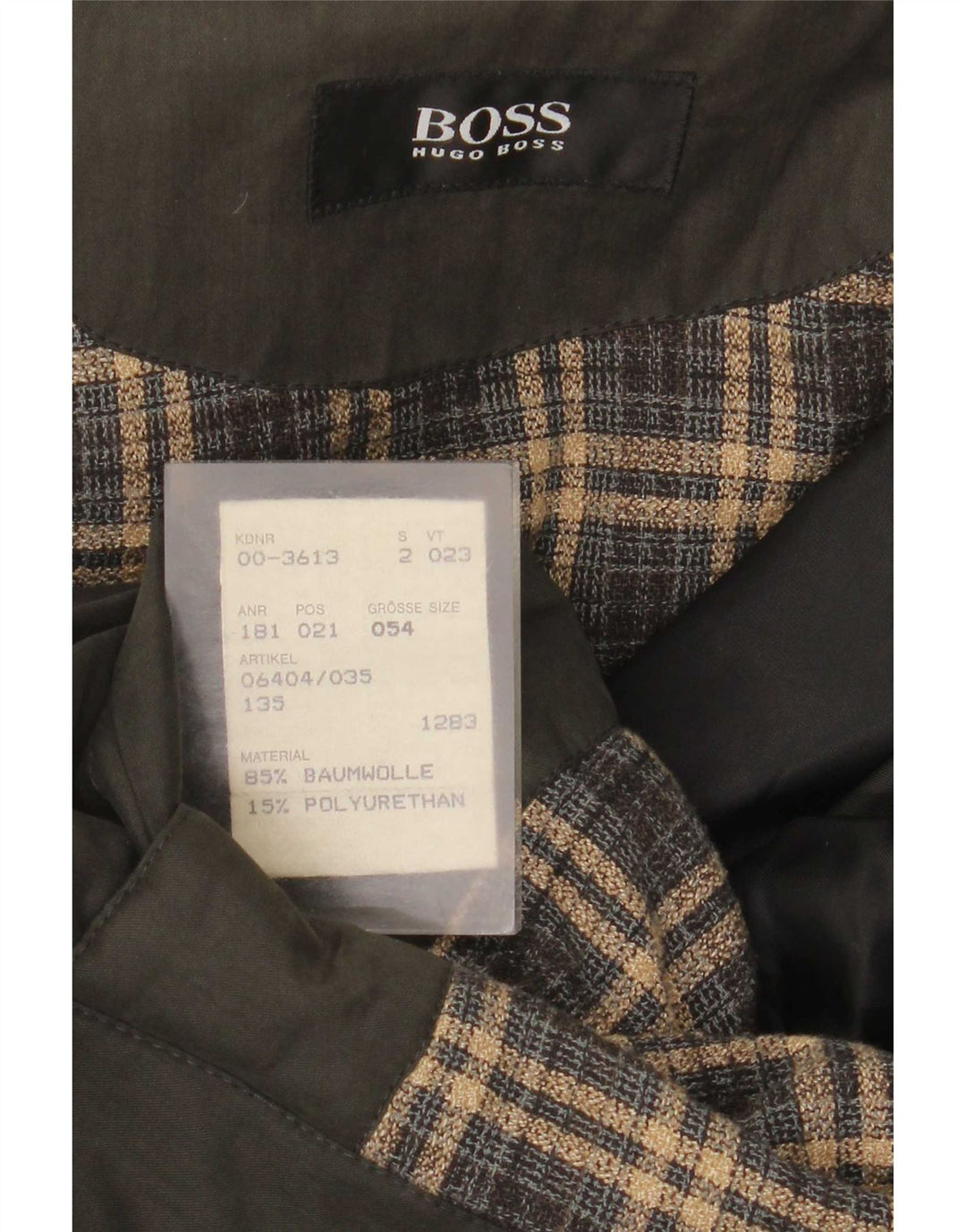 Palton pentru bărbați Hugo Boss EU 54 2XL bumbac kaki
