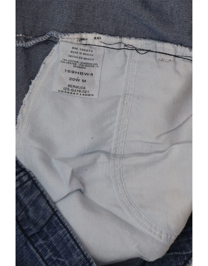 Pantaloni scurți din denim Lee Riders pentru femei US 20 3XL W40 Bumbac albastru