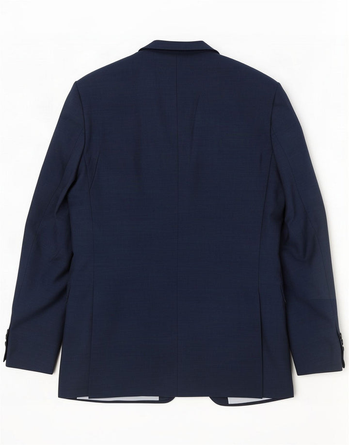 Blazer pentru bărbați French Connection, cu 2 nasturi, UK 40 Lână mare, albastru bleumarin