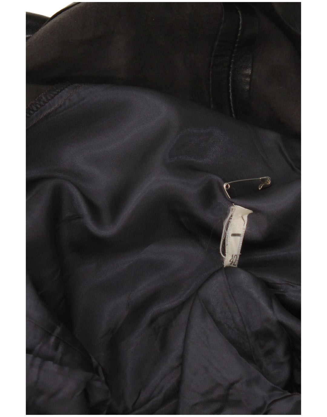 Fusta din piele vintage pentru femei IT 42 Medium W26 Piele neagră