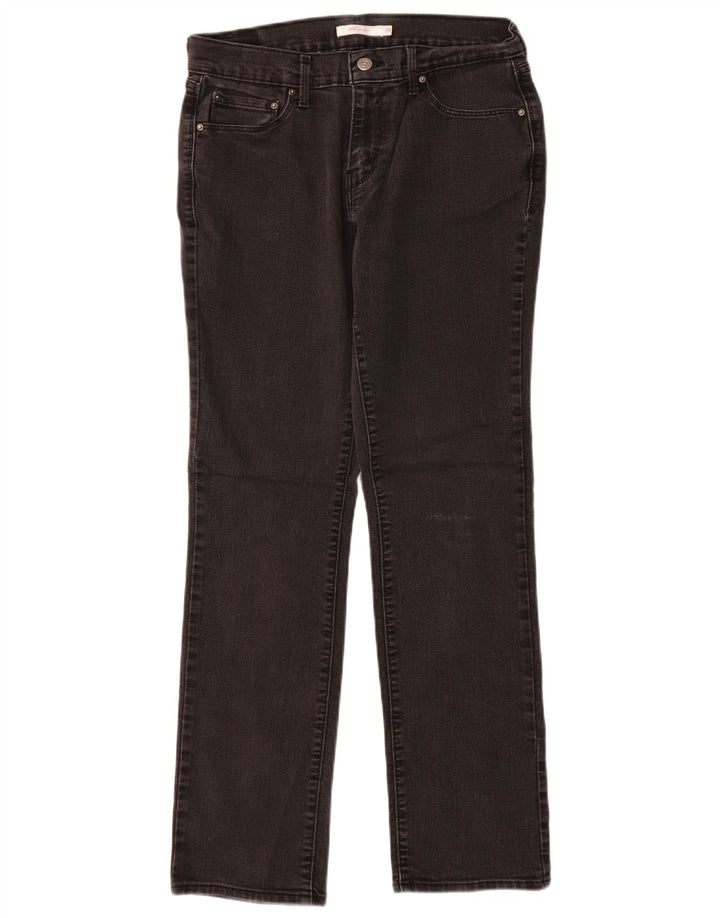 LEVI'S Blugi drepti 505 pentru femei US 8 Medium W29 L30 bumbac negru