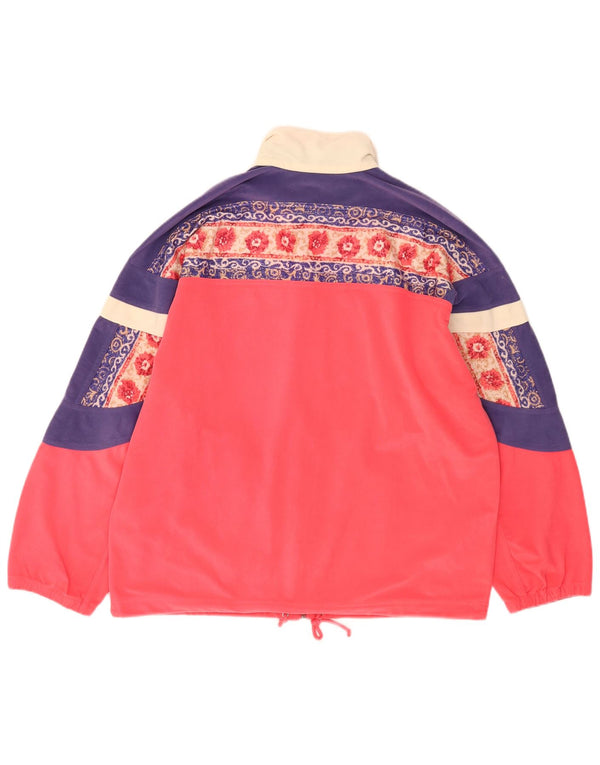 Jachetă de trening supradimensionată pentru femei Diadora UK 14 Medium Pink Floral