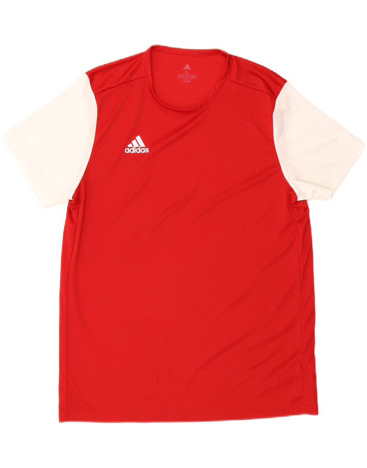 Tricou Climalite pentru bărbați ADIDAS Top XL Poliester color bloc roșu