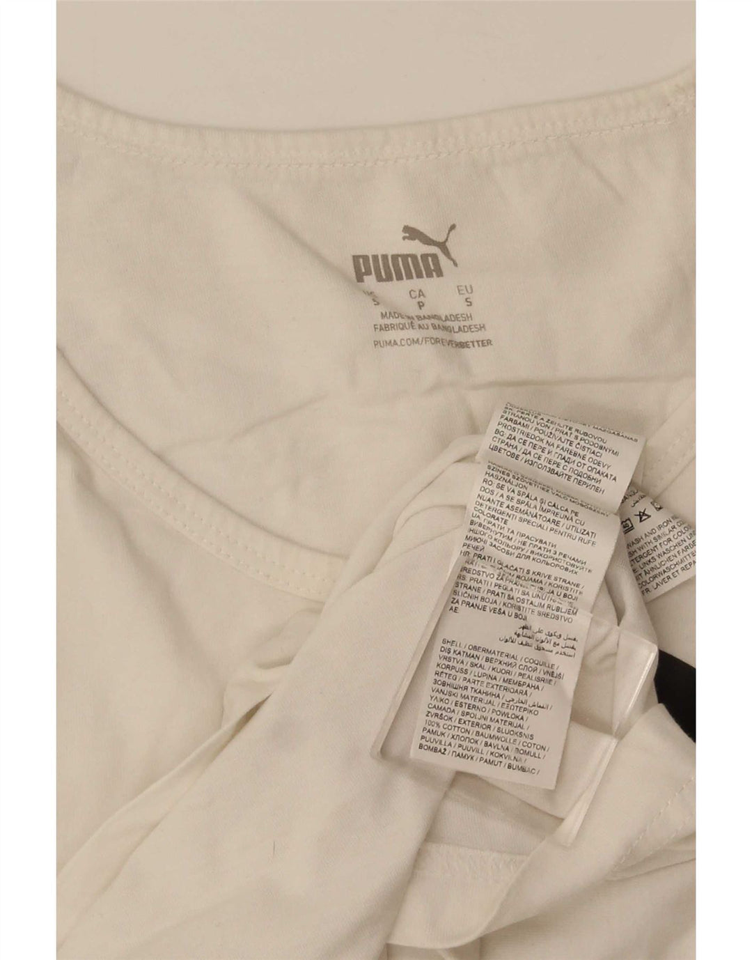 Vesta grafică pentru bărbați Puma, mic, alb, bumbac