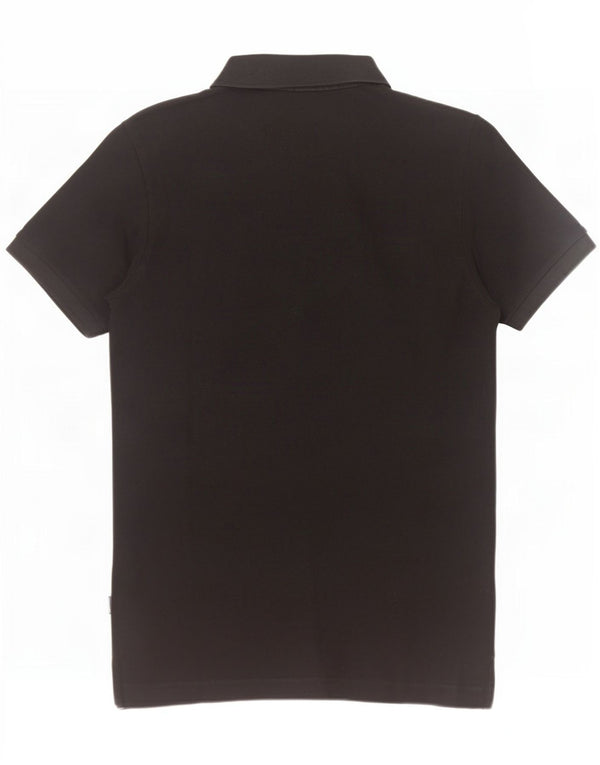Tricou polo pentru bărbați Superdry, bumbac mediu negru