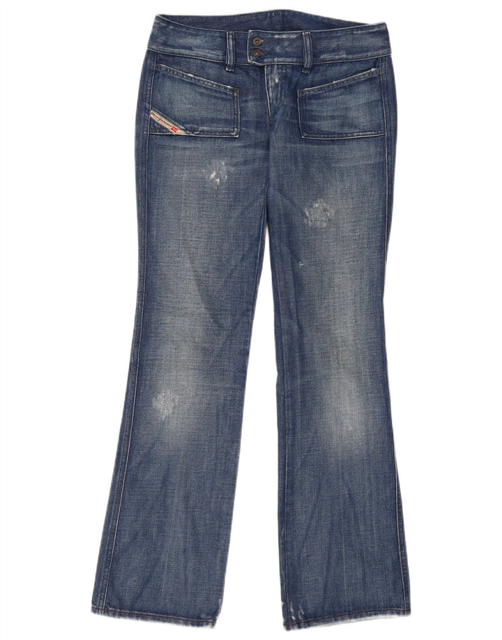 Jeans Bootcut pentru femei Distressed Diesel W29 L33 Bumbac albastru