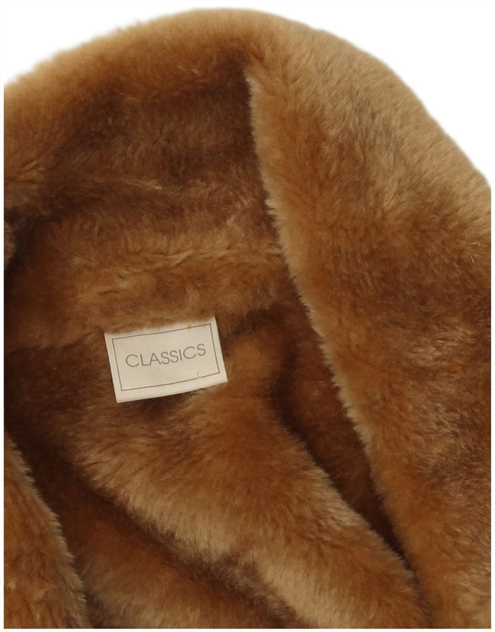 Pardesiu Sherpa Classics pentru femei UK 18 XL poliester bej
