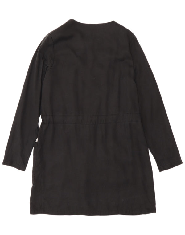 Jachetă pentru femei Zara cu fermoar complet UK 6 XS Lyocell negru