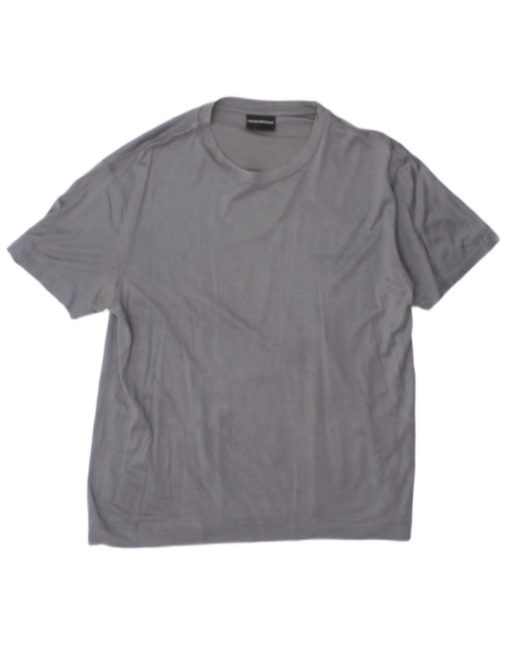 Tricou pentru bărbați Emporio Armani Top Large Gri Lyocell