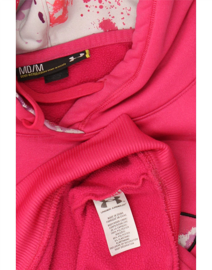 Pulover Under Armour pentru damă, cu grafică, UK 14, poliester roz mediu