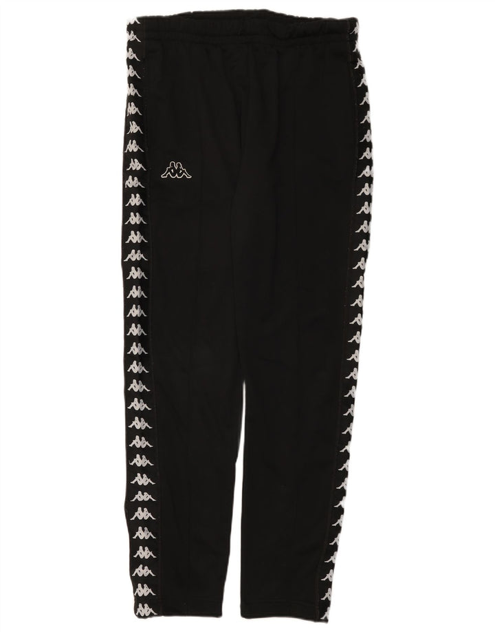 Pantaloni de trening cu grafică pentru bărbați Kappa Pantaloni de jogging Poliester mediu negru