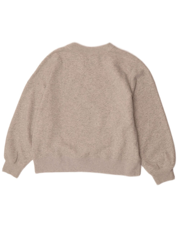 Pulover cu grafic pentru femei Abercrombie & Fitch, UK 16, mare, gri