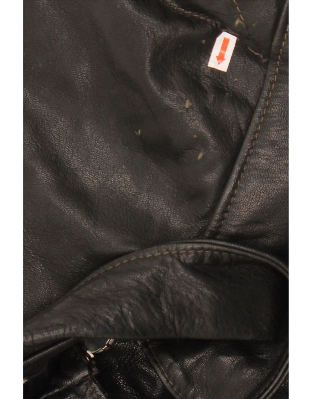 Jachetă de piele pentru bărbați VINTAGE UK 40, mare, neagră