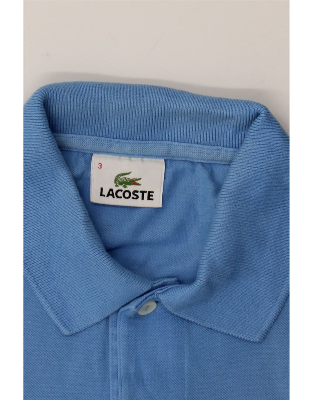 LACOSTE Mens Polo Shirt Size 3 Small Blue Cotton Vintage Lacoste and Second-Hand Lacoste from Messina Hembry 