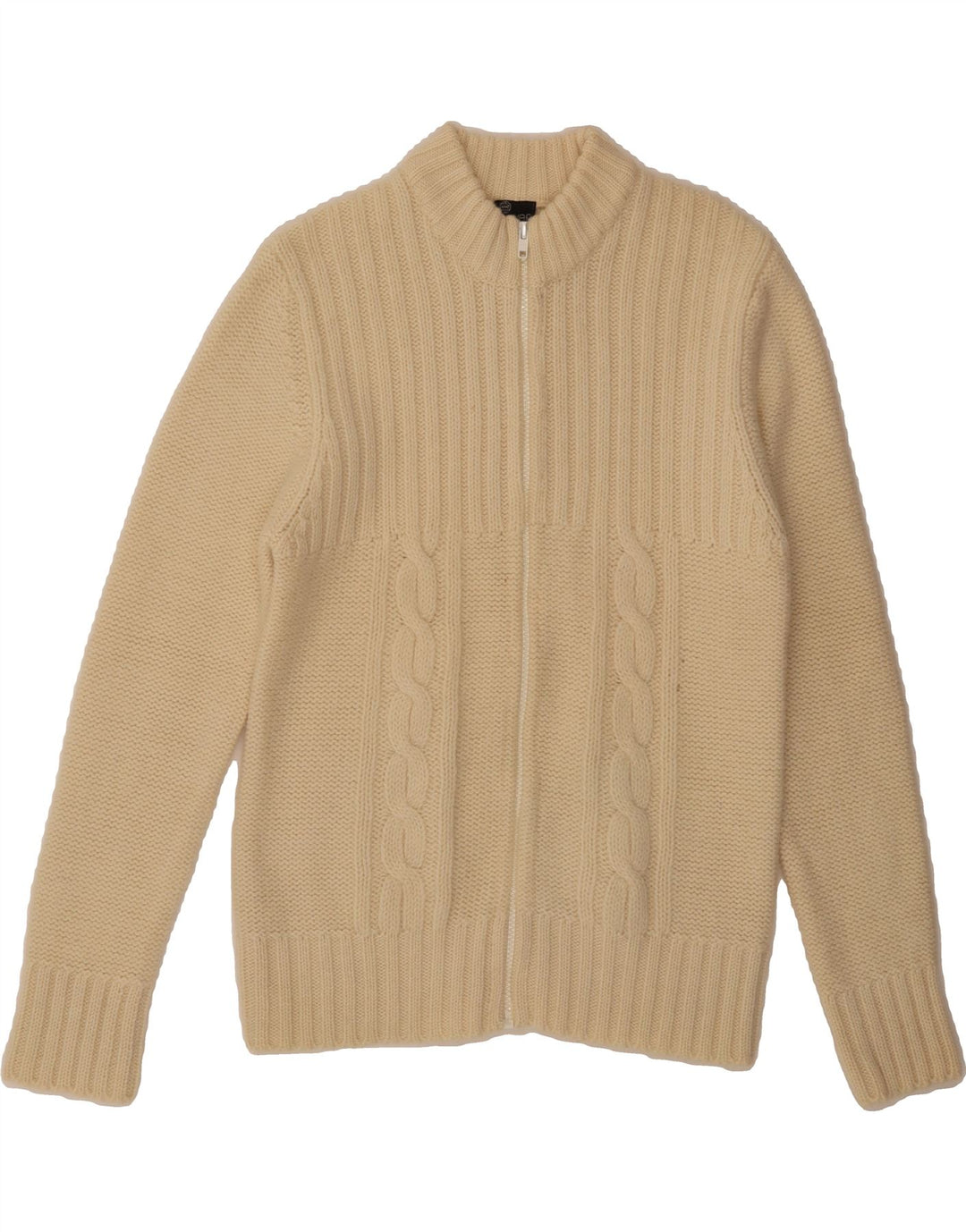 VINTAGE Womens Cardigan Sweater IT 48 XL Off White Wool Vintage Vintage and Second-Hand Vintage from Messina Hembry 