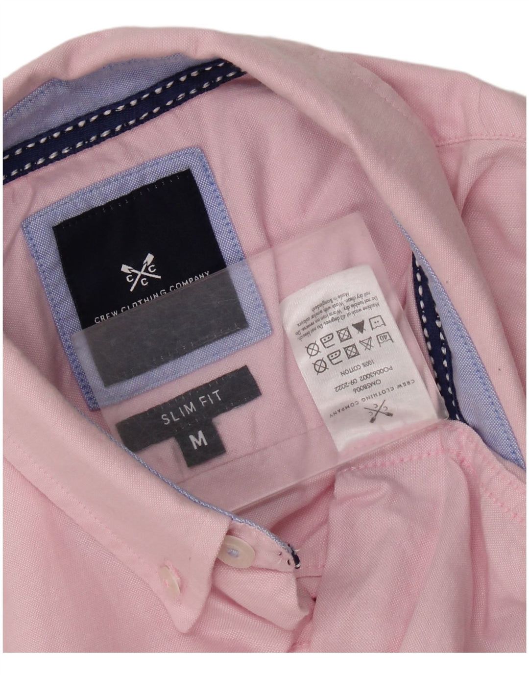 CREW CLOTHING Cămașă Slim Fit pentru bărbați, bumbac roz mediu