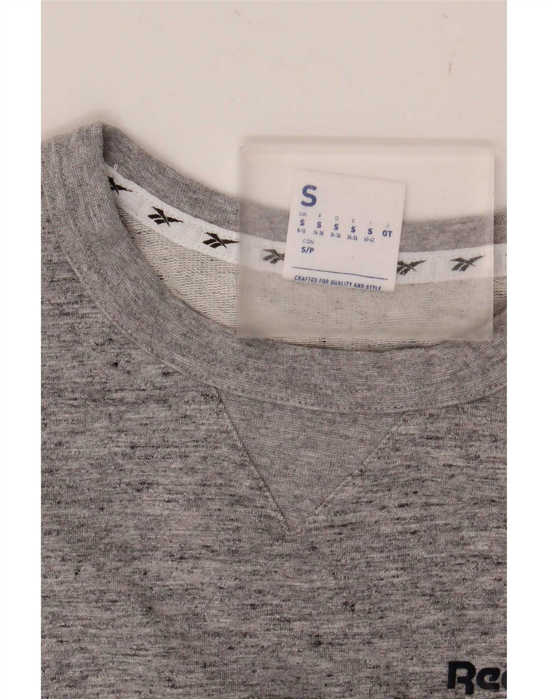 Tricou supradimensionat pentru femei Reebok UK 8/10 Small Grey Flecked