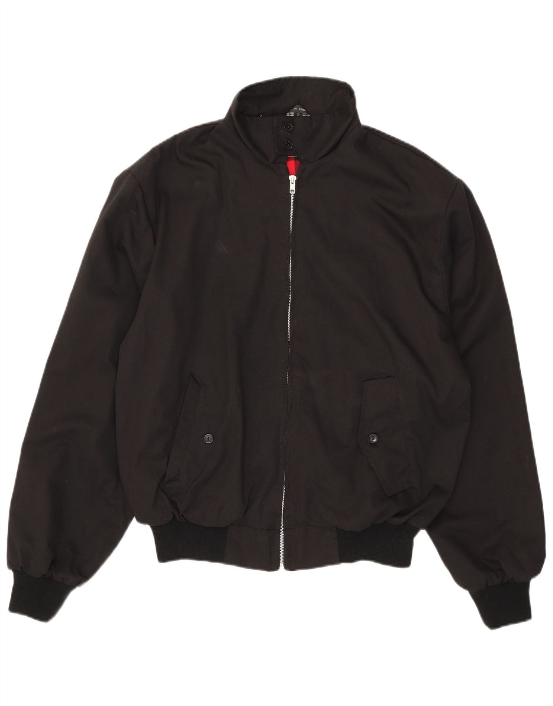Bomber vintage pentru bărbați UK 40, mare, negru, poliester