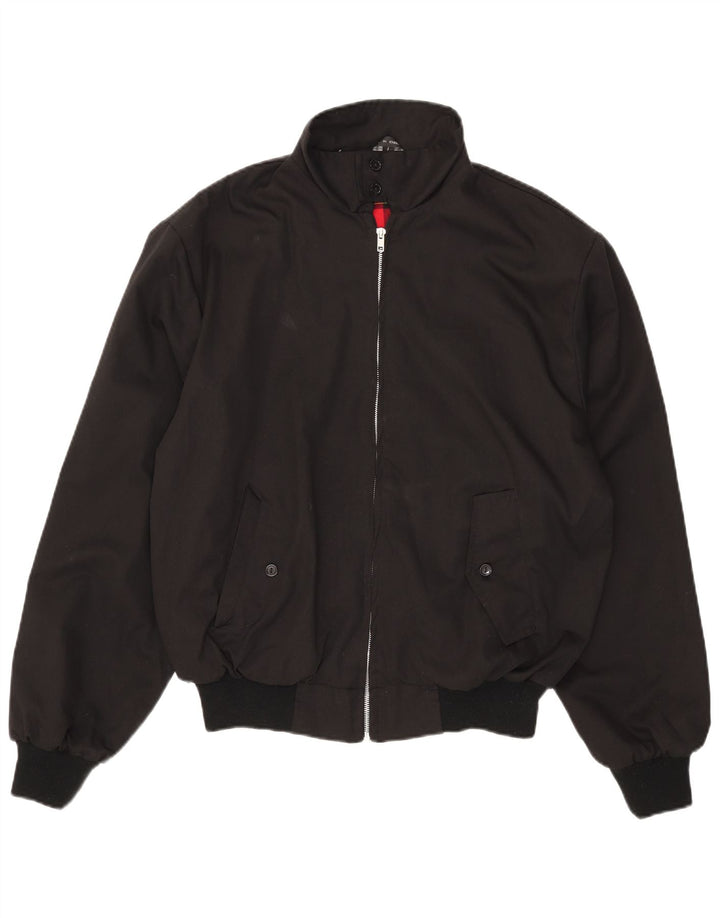 Bomber vintage pentru bărbați UK 40, mare, negru, poliester